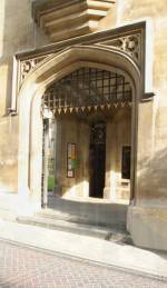 Entrance to Sidney Sussex college